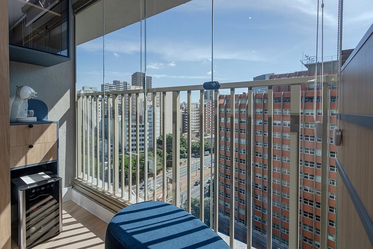 Belo Studio c/ Piscina Rooftop | Ibira e Paulista
