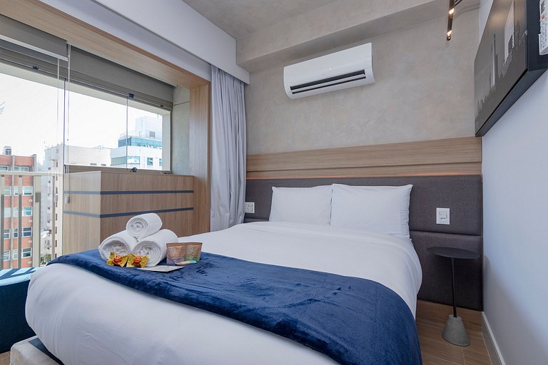 Belo Studio c/ Piscina Rooftop | Ibira e Paulista