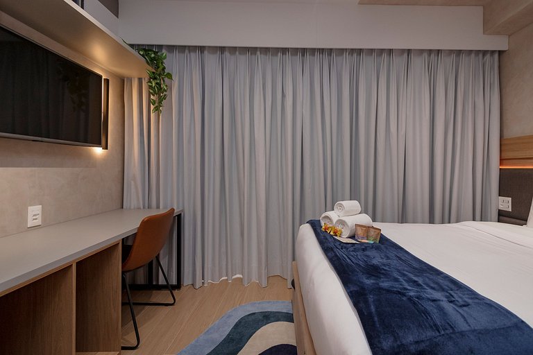 Belo Studio c/ Piscina Rooftop | Ibira e Paulista
