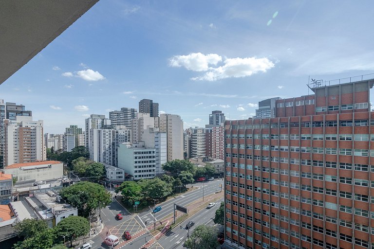 Belo Studio c/ Piscina Rooftop | Ibira e Paulista