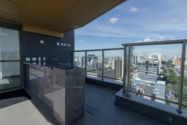 Belo Studio c/ Piscina Rooftop | Ibira e Paulista