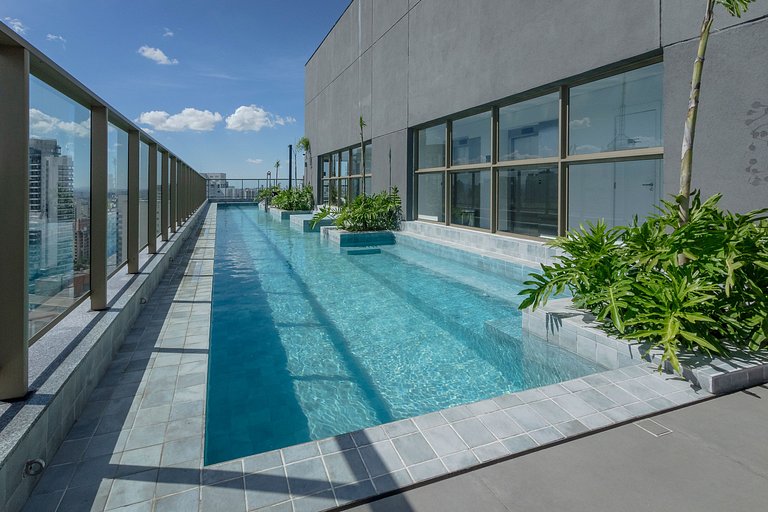 Belo Studio c/ Piscina Rooftop | Ibira e Paulista