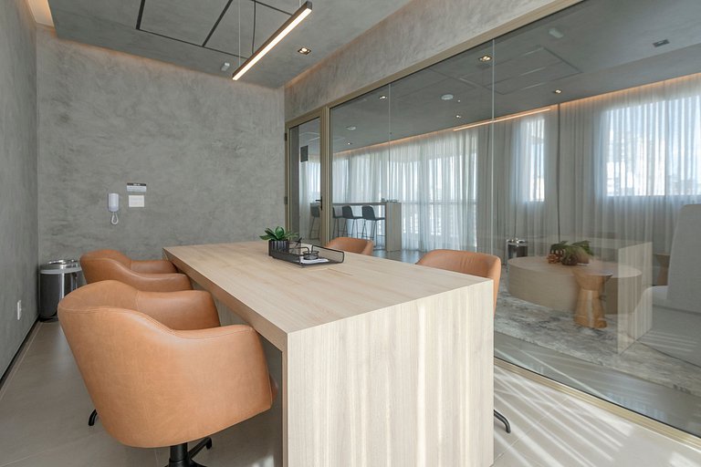 Belo Studio c/ Piscina Rooftop | Ibira e Paulista