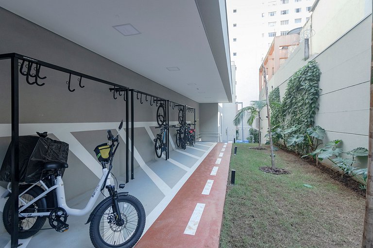 Belo Studio c/ Piscina Rooftop | Ibira e Paulista