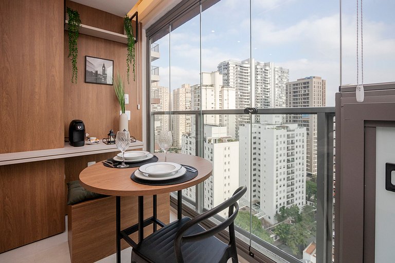 Studio Moderno | Rooftop, Academia e Sauna