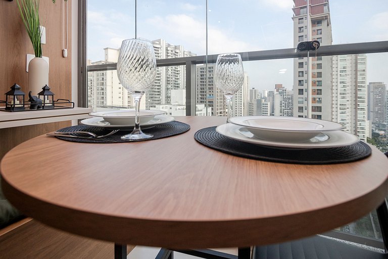 Studio Moderno | Rooftop, Academia e Sauna
