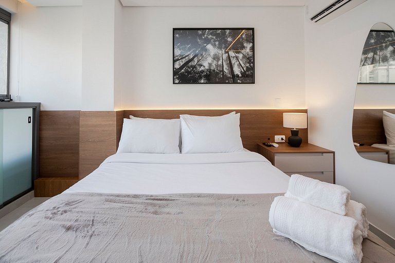 Studio Moderno | Rooftop, Academia e Sauna