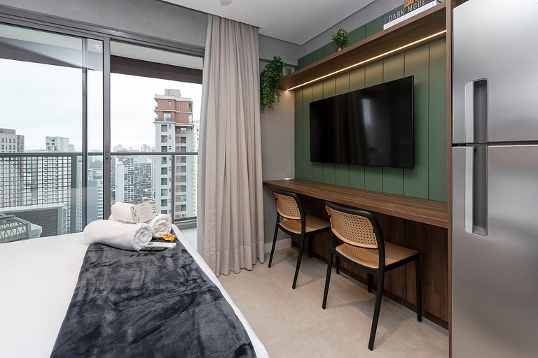 Mirante Studio | 24º Andar, Rooftop and Sauna