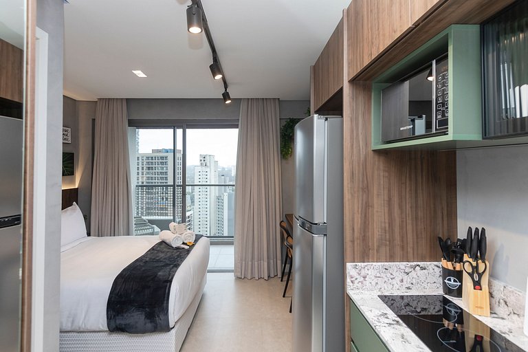 Mirante Studio | 24º Andar, Rooftop and Sauna
