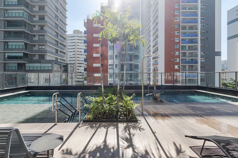 Grand Studio com Living | Lazer & Piscina