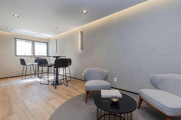 Grand Studio com Living | Lazer & Piscina