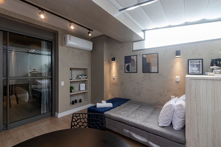 Grand Studio com Living | Lazer & Piscina