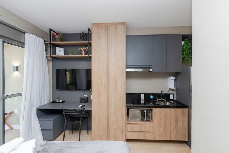 Grand Studio com Living | Lazer & Piscina