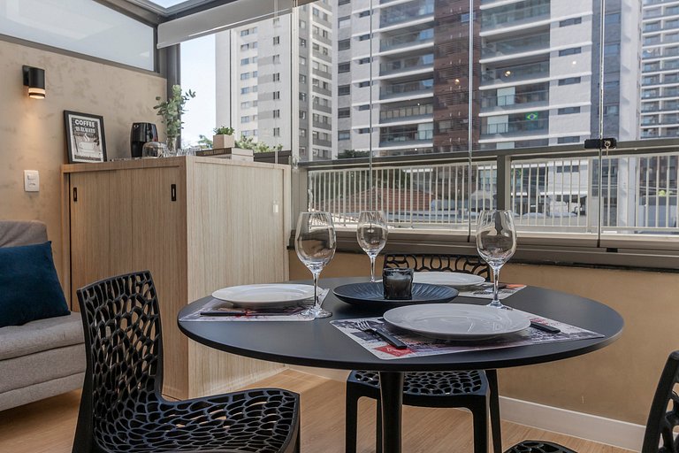 Grand Studio com Living | Lazer & Piscina