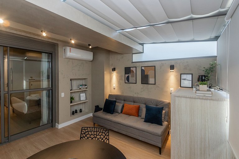 Grand Studio com Living | Lazer & Piscina