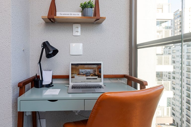 Aurora Brooklin | Home Office c/ Vista da Cidade