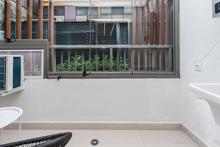Belo Studio c/ Rooftop, Sauna e Academia