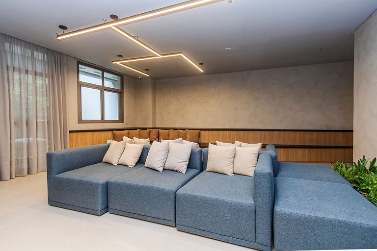 Belo Studio c/ Rooftop, Sauna e Academia