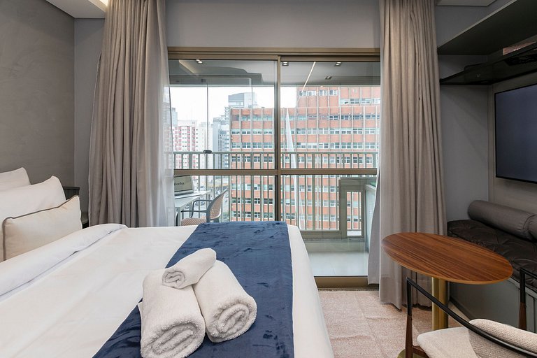 Prime Studio c/ Piscina Rooftop | Ibira e Paulista