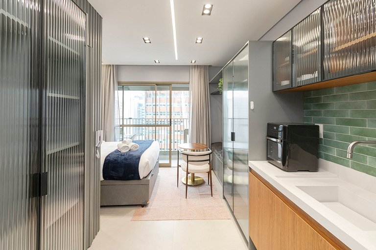 Prime Studio c/ Piscina Rooftop | Ibira e Paulista
