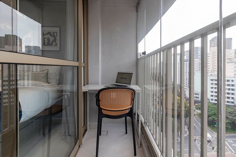 Prime Studio c/ Piscina Rooftop | Ibira e Paulista