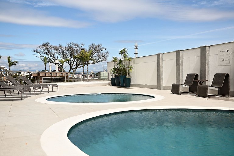 Brisa Apê 2Q com Garagem • Piscina e Academia